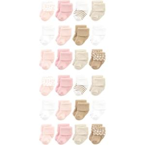 image:imageHudson Baby Unisex Baby Cotton Rich Baby Terry Socks 24PackPink Cheetah