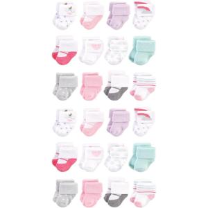 image:imageHudson Baby Unisex Baby Cotton Rich Baby Terry Socks 24PackPink Unicorn