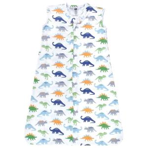 image:imageHudson Baby Unisex Baby Cotton Sleeveless Wearable Sleeping Bag Whale Aztec 06 Months USBlue Dinosaurs
