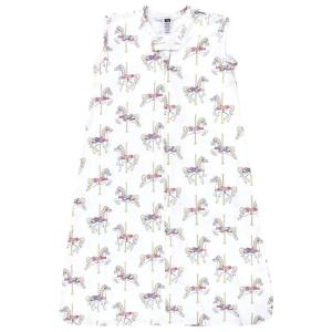 image:imageHudson Baby Unisex Baby Cotton Sleeveless Wearable Sleeping Bag Whale Aztec 06 Months USCarousel Horse