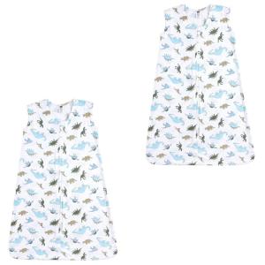 image:imageHudson Baby Unisex Baby Cotton Sleeveless Wearable Sleeping Bag Whale Aztec 06 Months USDinosaurs 2pack
