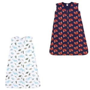 image:imageHudson Baby Unisex Baby Cotton Sleeveless Wearable Sleeping Bag Whale Aztec 06 Months USDinosaurs and Fox 2pack