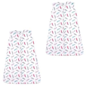 image:imageHudson Baby Unisex Baby Cotton Sleeveless Wearable Sleeping Bag Whale Aztec 06 Months USFeathers 2pack