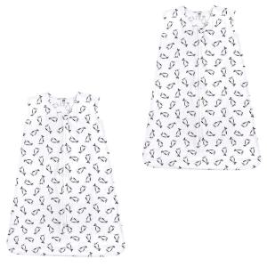 image:imageHudson Baby Unisex Baby Cotton Sleeveless Wearable Sleeping Bag Whale Aztec 06 Months USPenguins 2pack