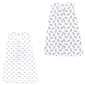 image:imageHudson Baby Unisex Baby Cotton Sleeveless Wearable Sleeping Bag Whale Aztec 06 Months USPenguins and Seagull 2pack