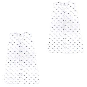 image:imageHudson Baby Unisex Baby Cotton Sleeveless Wearable Sleeping Bag Whale Aztec 06 Months USSeagull 2pack