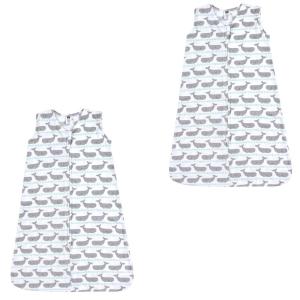 image:imageHudson Baby Unisex Baby Cotton Sleeveless Wearable Sleeping Bag Whale Aztec 06 Months USWhales 2pack