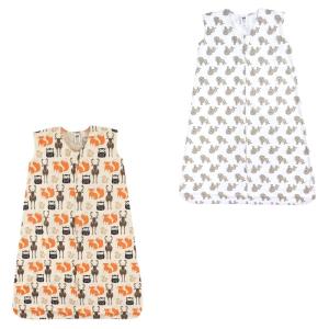 image:imageHudson Baby Unisex Baby Cotton Sleeveless Wearable Sleeping Bag Whale Aztec 06 Months USWoodland Creatures Lion 2pack
