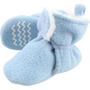 image:imageHudson Baby Unisex Baby Cozy Fleece and Faux Sherpa BootiesLight Blue