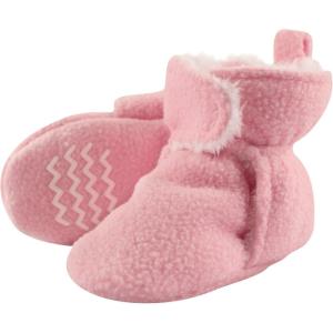 image:imageHudson Baby Unisex Baby Cozy Fleece and Faux Sherpa BootiesLight Pink