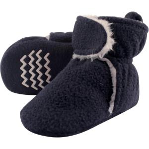 image:imageHudson Baby Unisex Baby Cozy Fleece and Faux Sherpa BootiesNavy