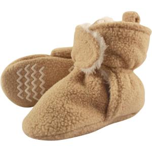 image:imageHudson Baby Unisex Baby Cozy Fleece and Faux Sherpa BootiesTan