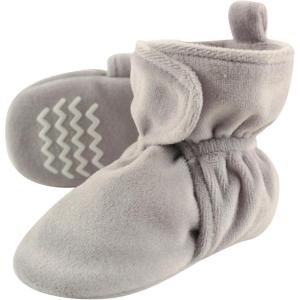 image:imageHudson Baby Unisex Baby Cozy Velour BootiesHeather Gray