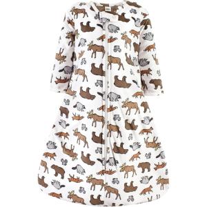 image:imageHudson Baby Unisex Baby Long Sleeve Plush Faux Fur Sleeping Bag Wearable BlanketAnimal Adventure