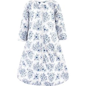 image:imageHudson Baby Unisex Baby Long Sleeve Plush Faux Fur Sleeping Bag Wearable BlanketBlue Toile