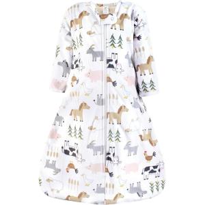 image:imageHudson Baby Unisex Baby Long Sleeve Plush Faux Fur Sleeping Bag Wearable BlanketCute Farm