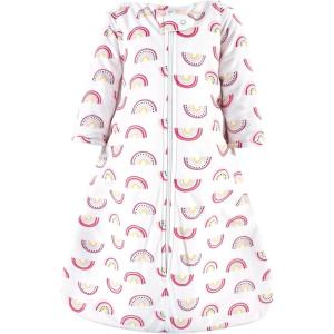 image:imageHudson Baby Unisex Baby Long Sleeve Plush Faux Fur Sleeping Bag Wearable BlanketModern Rainbow