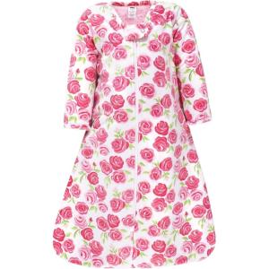 image:imageHudson Baby Unisex Baby Long Sleeve Plush Faux Fur Sleeping Bag Wearable BlanketPink Roses