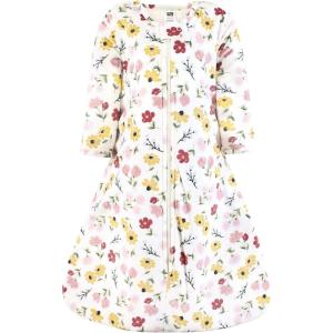 image:imageHudson Baby Unisex Baby Long Sleeve Plush Faux Fur Sleeping Bag Wearable BlanketSoft Painted Floral