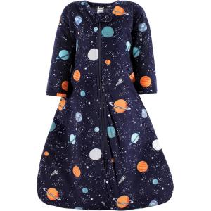 image:imageHudson Baby Unisex Baby Long Sleeve Plush Faux Fur Sleeping Bag Wearable BlanketSpace