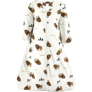 image:imageHudson Baby Unisex Baby Long Sleeve Plush Faux Fur Sleeping Bag Wearable BlanketWild Buffalo