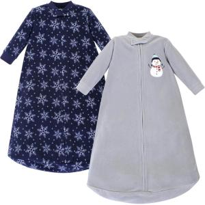 image:imageHudson Baby Unisex Baby LongSleeve Fleece Sleeping BagNavy Snowman