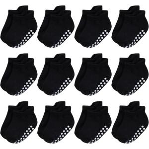 image:imageHudson Baby Unisex Baby NonSkid NoShow SocksBlack