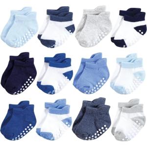 image:imageHudson Baby Unisex Baby NonSkid NoShow SocksBlue