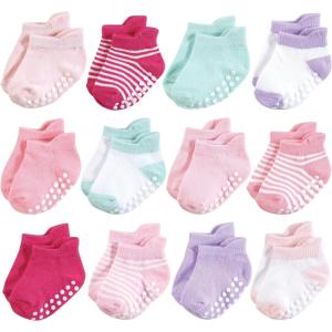 image:imageHudson Baby Unisex Baby NonSkid NoShow SocksPink Lilac