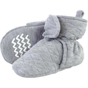 image:imageHudson Baby Unisex Baby Quilted BootiesHeather Gray