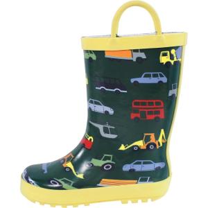 image:imageHudson Baby Unisex Baby Rain BootsColorful Transportation