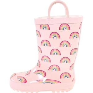 image:imageHudson Baby Unisex Baby Rain BootsPink Rainbows