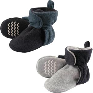 image:imageHudson Baby UnisexBaby Cozy Fleece BootiesSlipper SockBlue Gray