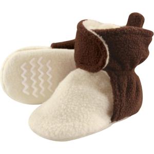 image:imageHudson Baby UnisexBaby Cozy Fleece BootiesSlipper SockBrown Cream