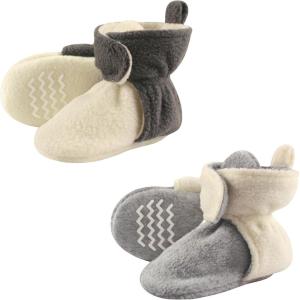 image:imageHudson Baby UnisexBaby Cozy Fleece BootiesSlipper SockCream Gray