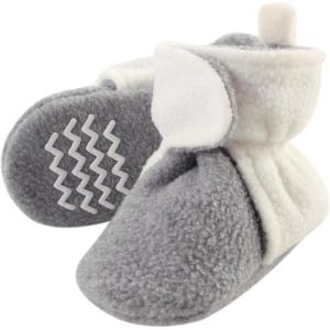 image:imageHudson Baby UnisexBaby Cozy Fleece BootiesSlipper SockCream Heather Gray