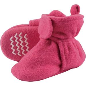 image:imageHudson Baby UnisexBaby Cozy Fleece BootiesSlipper SockDark Pink