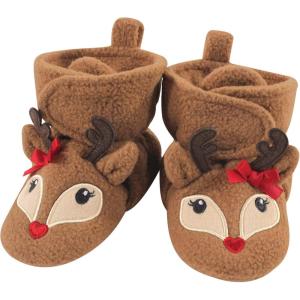 image:imageHudson Baby UnisexBaby Cozy Fleece BootiesSlipper SockGirl Reindeer