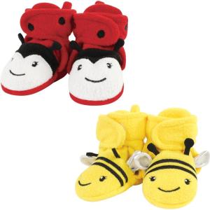 image:imageHudson Baby UnisexBaby Cozy Fleece BootiesSlipper SockLadybug Bee