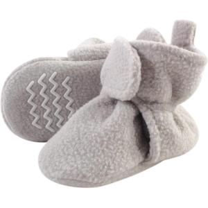 image:imageHudson Baby UnisexBaby Cozy Fleece BootiesSlipper SockLight Gray
