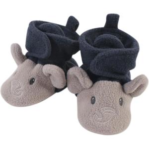 image:imageHudson Baby UnisexBaby Cozy Fleece BootiesSlipper SockNavy Gray Elephant