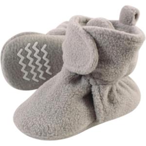 image:imageHudson Baby UnisexBaby Cozy Fleece BootiesSlipper SockNeutral Gray