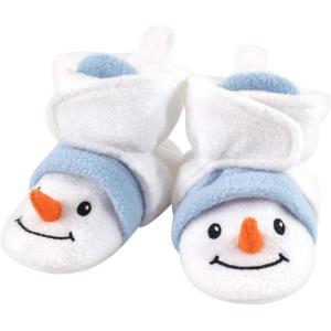 image:imageHudson Baby UnisexBaby Cozy Fleece BootiesSlipper SockSnowman