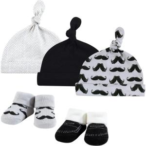 image:imageHudson Baby babygirls Cap and Socks SetMustache