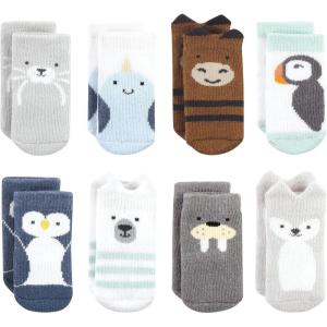image:imageHudson Baby babygirls Cotton Rich Newborn and Terry SocksArctic Animals