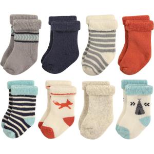 image:imageHudson Baby babygirls Cotton Rich Newborn and Terry SocksBoy Fox