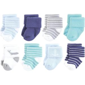 image:imageHudson Baby babygirls Cotton Rich Newborn and Terry SocksGray Whale