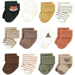 image:imageHudson Baby babygirls Cotton Rich Newborn and Terry SocksHarvest Bear