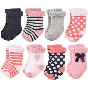 image:imageHudson Baby babygirls Cotton Rich Newborn and Terry SocksHeart