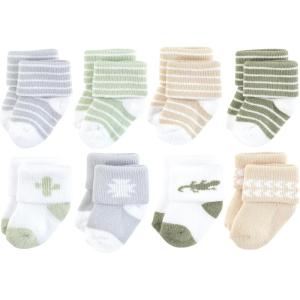image:imageHudson Baby babygirls Cotton Rich Newborn and Terry SocksLittle Lizard